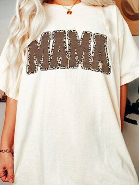 Mama Leopard Shirt, Leopard Mama Tee, Mother Day Gift Shirt